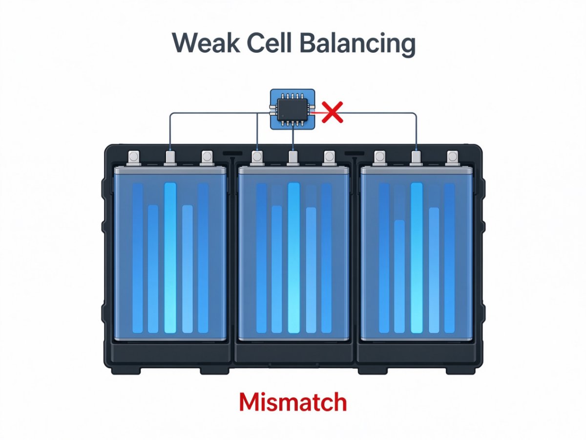 Passive vs active cell balancing in lithium battery pack BMS
