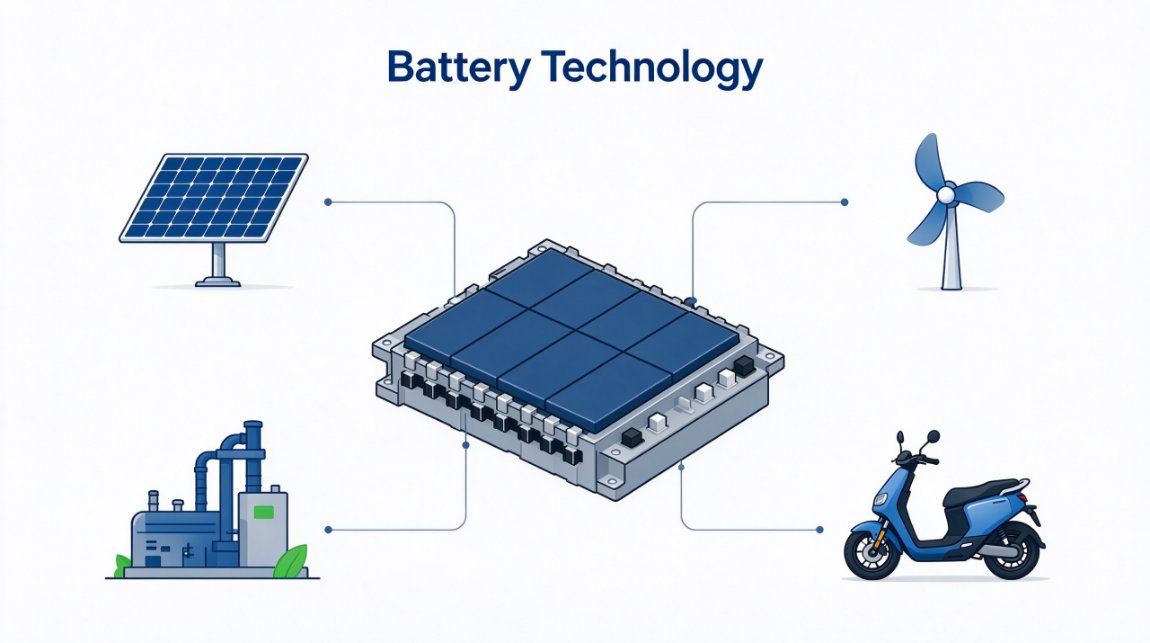 Battery technology powering the global energy transition