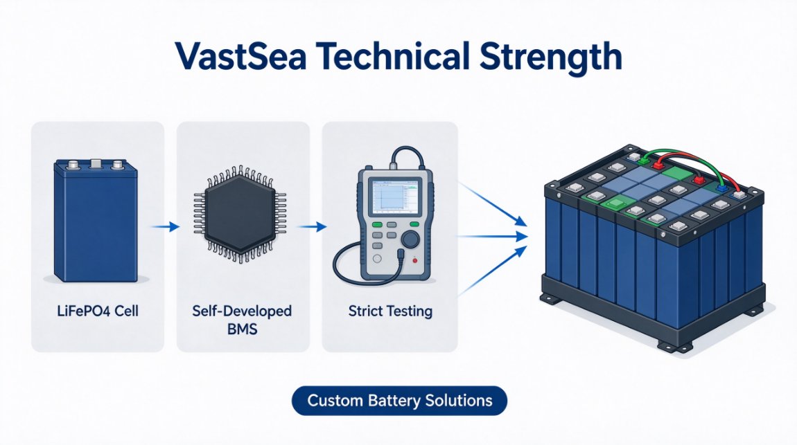 VastSea battery R&D and manufacturing capability