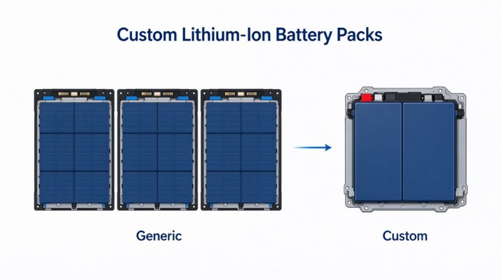 Custom lithium ion battery pack tailored for OEM project