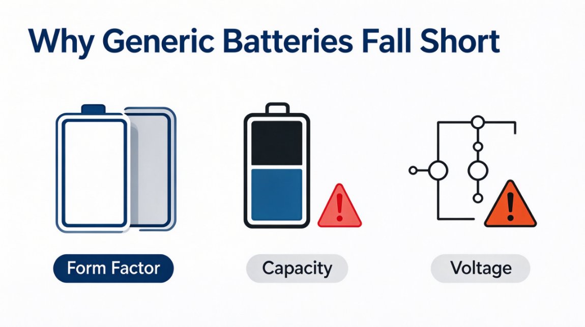 Custom battery pack design parameters voltage capacity size