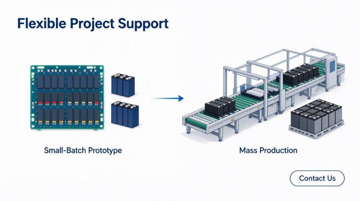 OEM battery pack project support from prototype to mass production