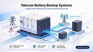 LiFePO4 telecom battery backup system for cell tower